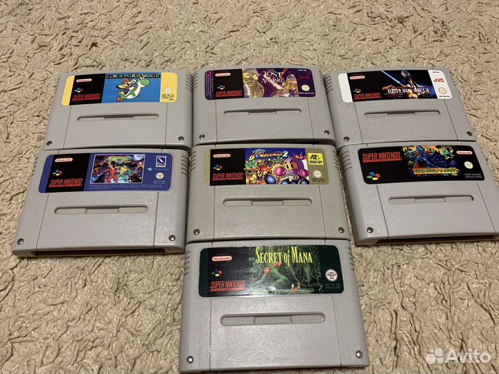 Картриджи Super Famicom (Snes)