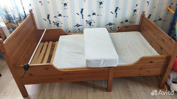 Детская кровать от 3 лет с матрасом бу