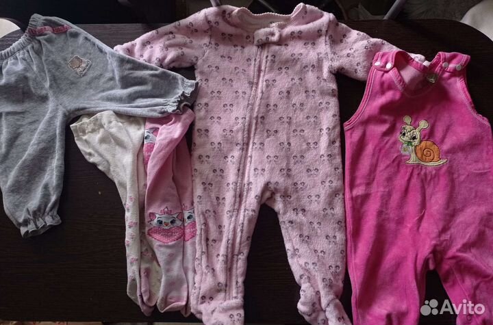 Пакет одежды для девочки 68-74 размера