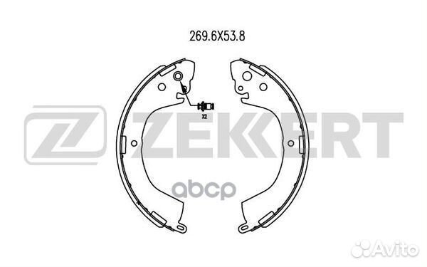 Колодки торм. бараб. задн. Mitsubishi L200 III