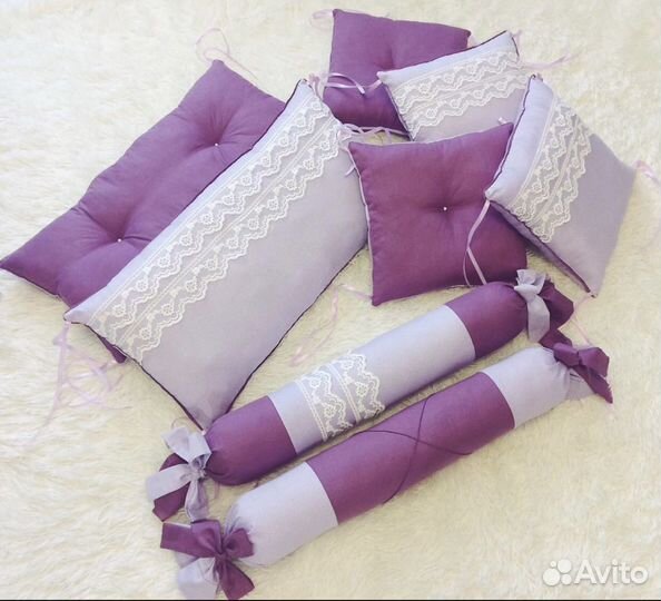 Бортики подушки в детскую кроватку