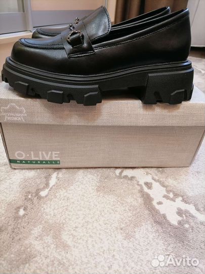Лоферы женские 37 размер натуральная кожа
