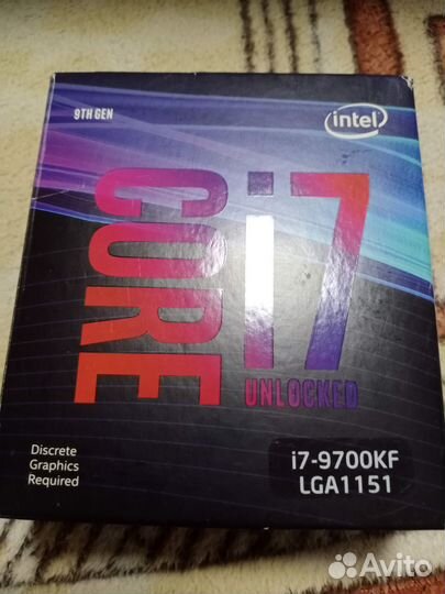 Процессор intel core i7 9700kf