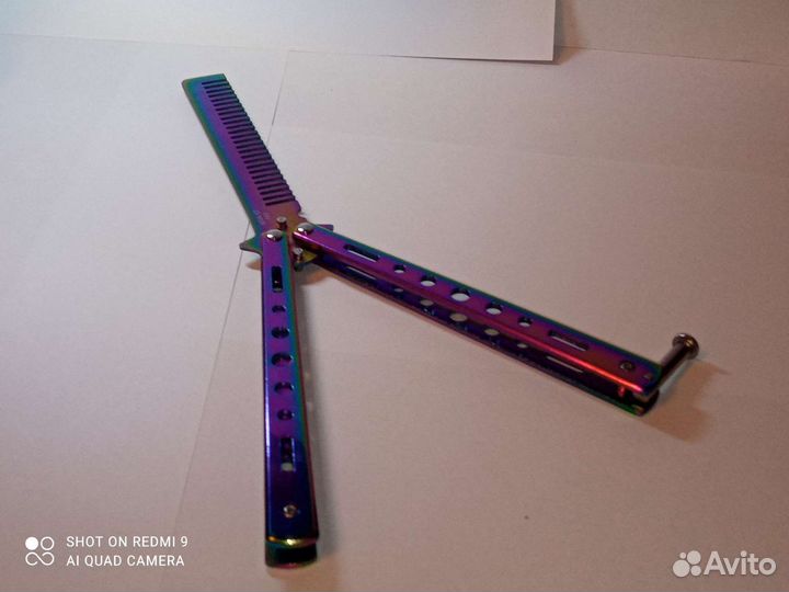 Нож бабочка расческа