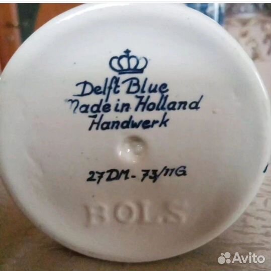 Винтажные бутылки Delft
