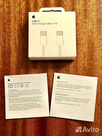Кабель Apple USB-C Charge Cable 1m 60w плетёный