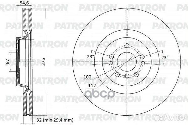 Диск тормозной MB GL(X164) /M(W164) 05- перед