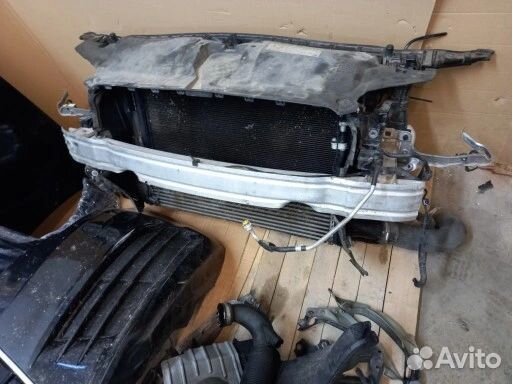 Audi A6 C7 ноускат капот бампер фары