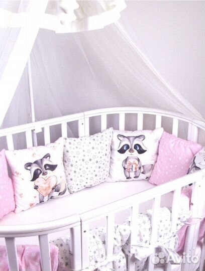 Бортики подушки в детскую кроватку