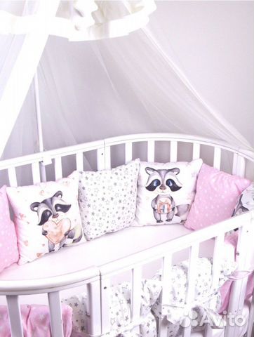 Бортики подушки в детскую кроватку