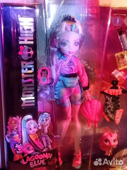 Кукла монстр хай Лагуна Блю базовая g3