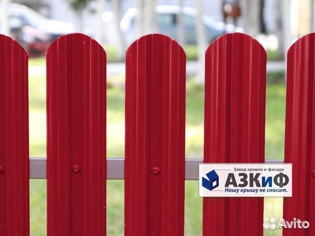 Штакетник металлический для забора