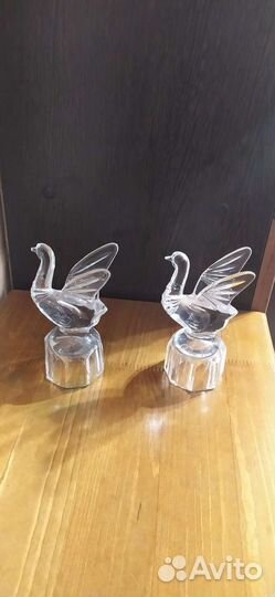 Стопка лебедь. Хрусталь СССР
