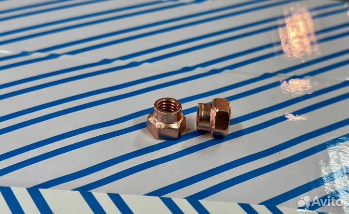 Гайка М8 омедненная коллекторная