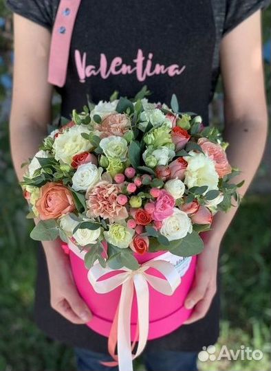 Цветы в коробке. Доставка съедобных букетов