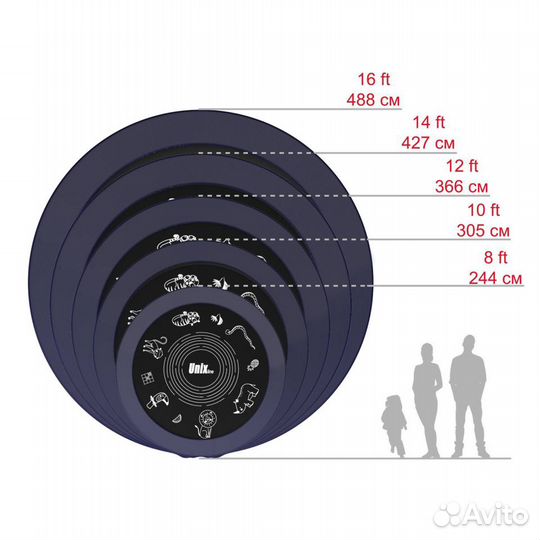 Детский батут с сеткой