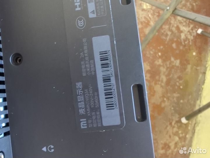 Монитор xiaomi 34 разбит