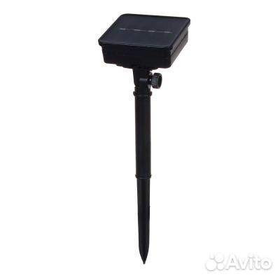 Гирлянда на солн.батарее 25LED,7м,шампань,2 реж.са