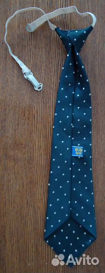 Галстук чёрны в мел.гор,перелив с тёмносин в чёрн