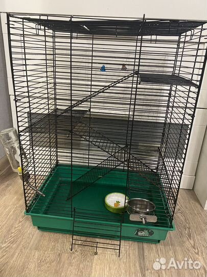Большая клетка для грызунов б/у