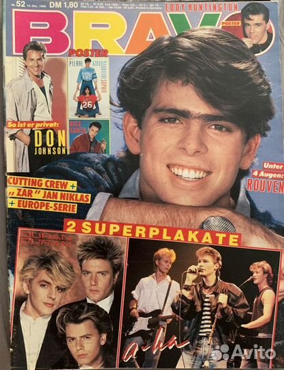 Немецкий Журнал Bravo N.52 1986г. + плкаты