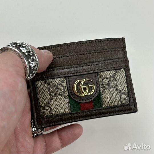 Картхолдер Gucci GG Supreme Ophidia