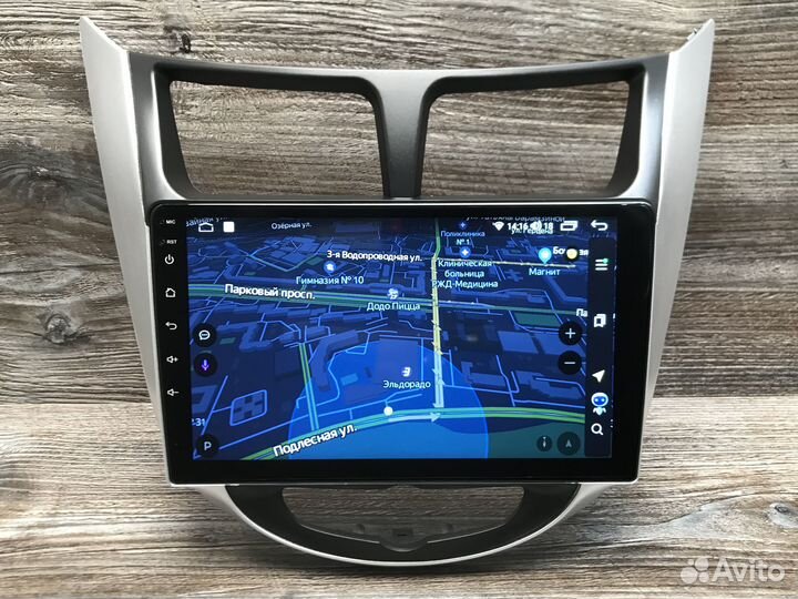 Магнитола Hyundai Solaris 8 ядер, 4G модем, камера