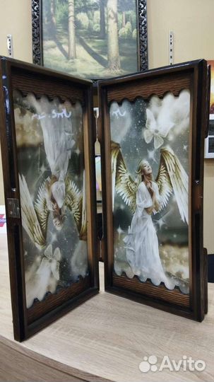 Нарды шкатулка геометрия (Нарды ручной работы)