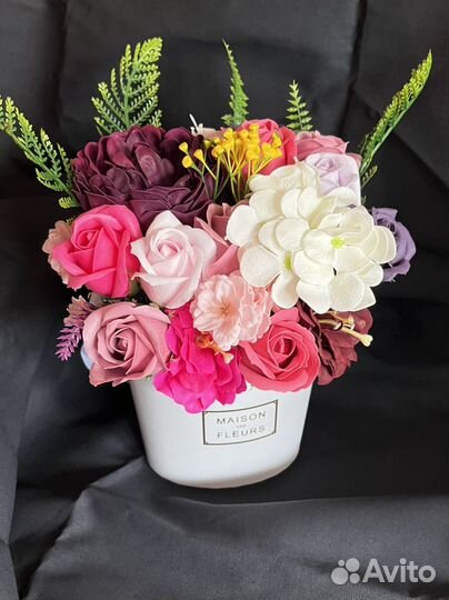 Букет из мыльных цветов