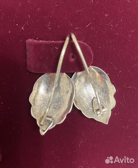 Серебряные серьги СССР