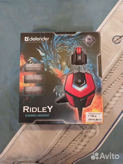 Игровые наушники с микрофоном defender