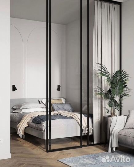 Раздвижные перегородки / Распашные перегородки