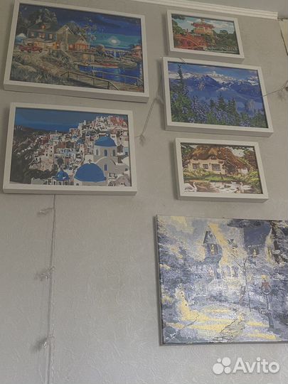 Готовые картины по номерам