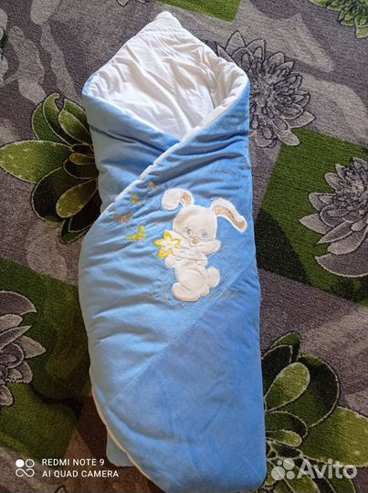 Конверт на выписку для мальчика зимний