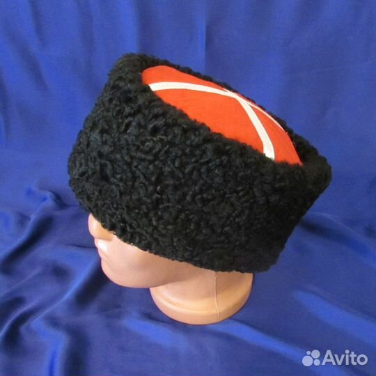 Папаха Кубанка каракуль натуральный черный