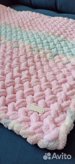 Плюшевый плед для новорождённых 80*85