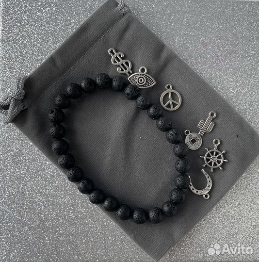 Браслет мужской из натуральных камней