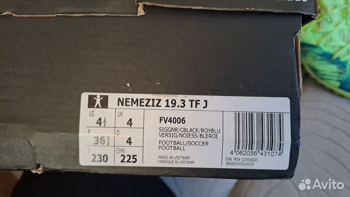 Футбольные бутсы 36р Nemeziz 19.3 tf j