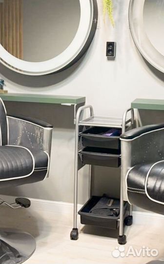 Тележка металлическая парикмахерская