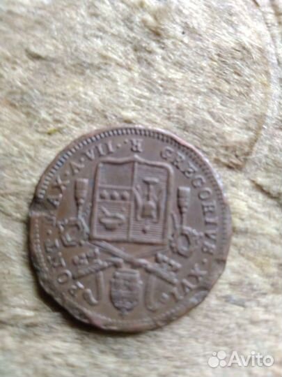 Монета ватикан 1837 г