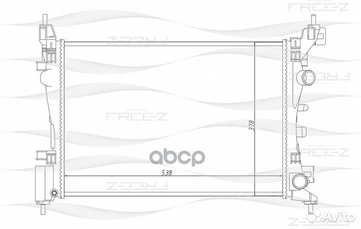 Радиатор opel Corsa 06- RM-1333;CR 774 000P;CR