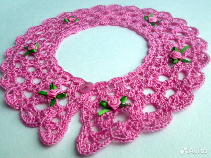 Новый воротничок, связанный крючком