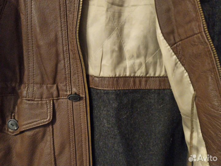 Кожаная куртка мужская 50 52