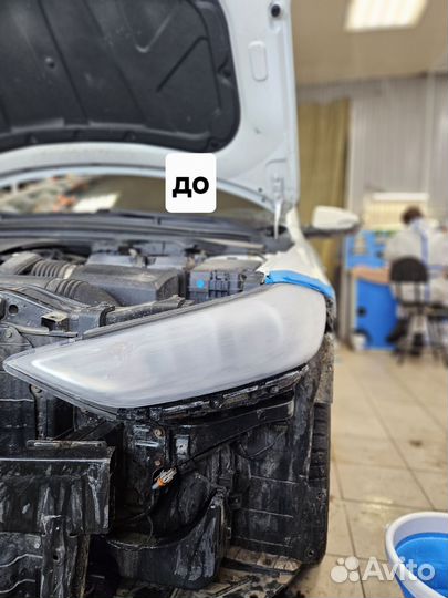 Установка bi LED линз, оклейка плёнкой