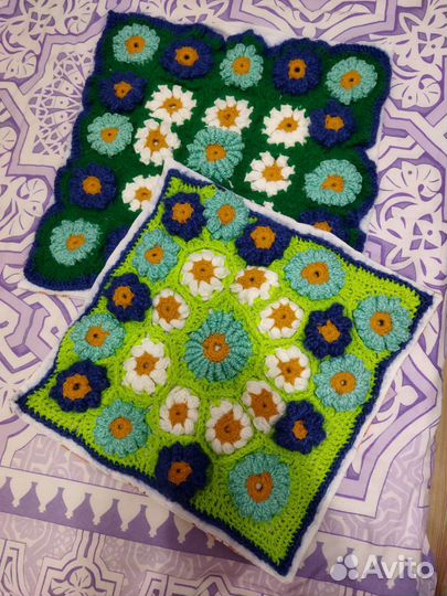 Плед вязанный крючком