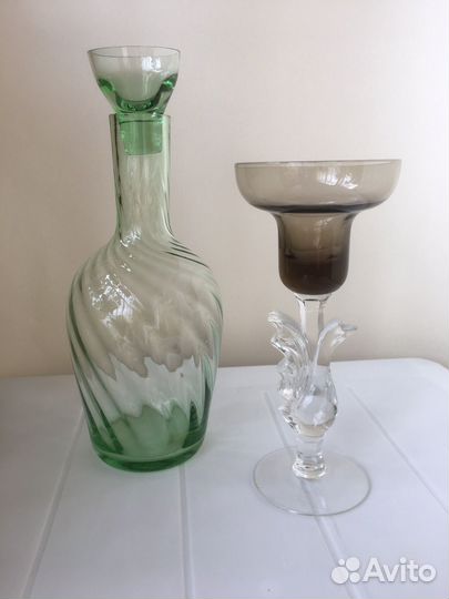 Посуда из цветного стекла