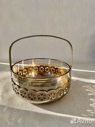 Конфетница-корзинка СССР