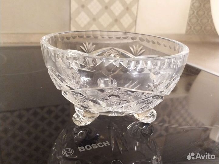 Салатник вазочка конфетница хрусталь СССР