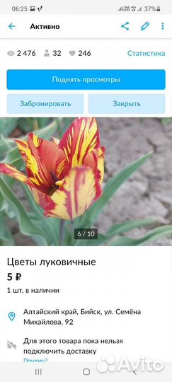 Цветы луковичные