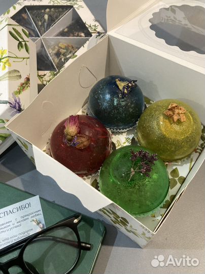 Чайные бомбочки большие, подарочный набор